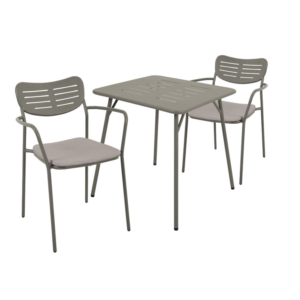Ease up Diningset 2-zits Charlie Taupe