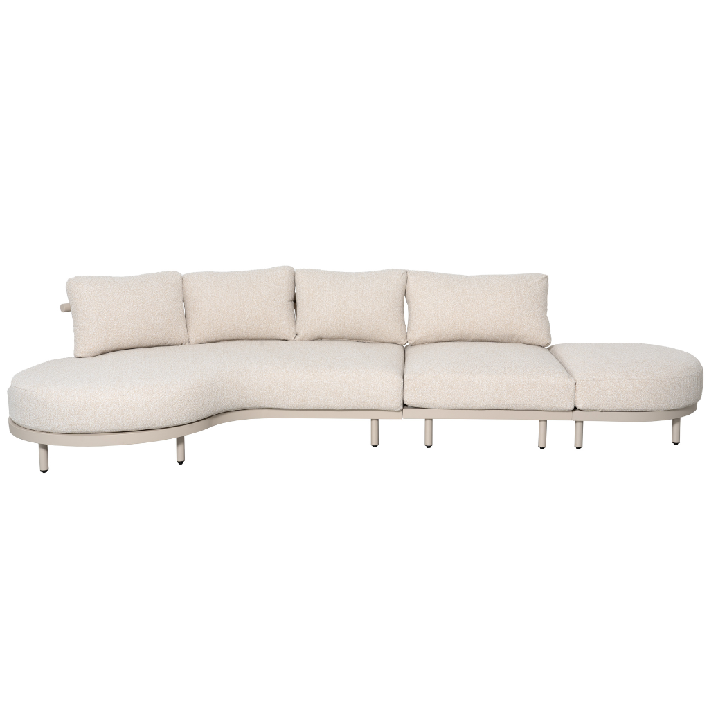 Royal Seasons Loungebank 4-zits Belize Zand 370 x 99 x 69 cm