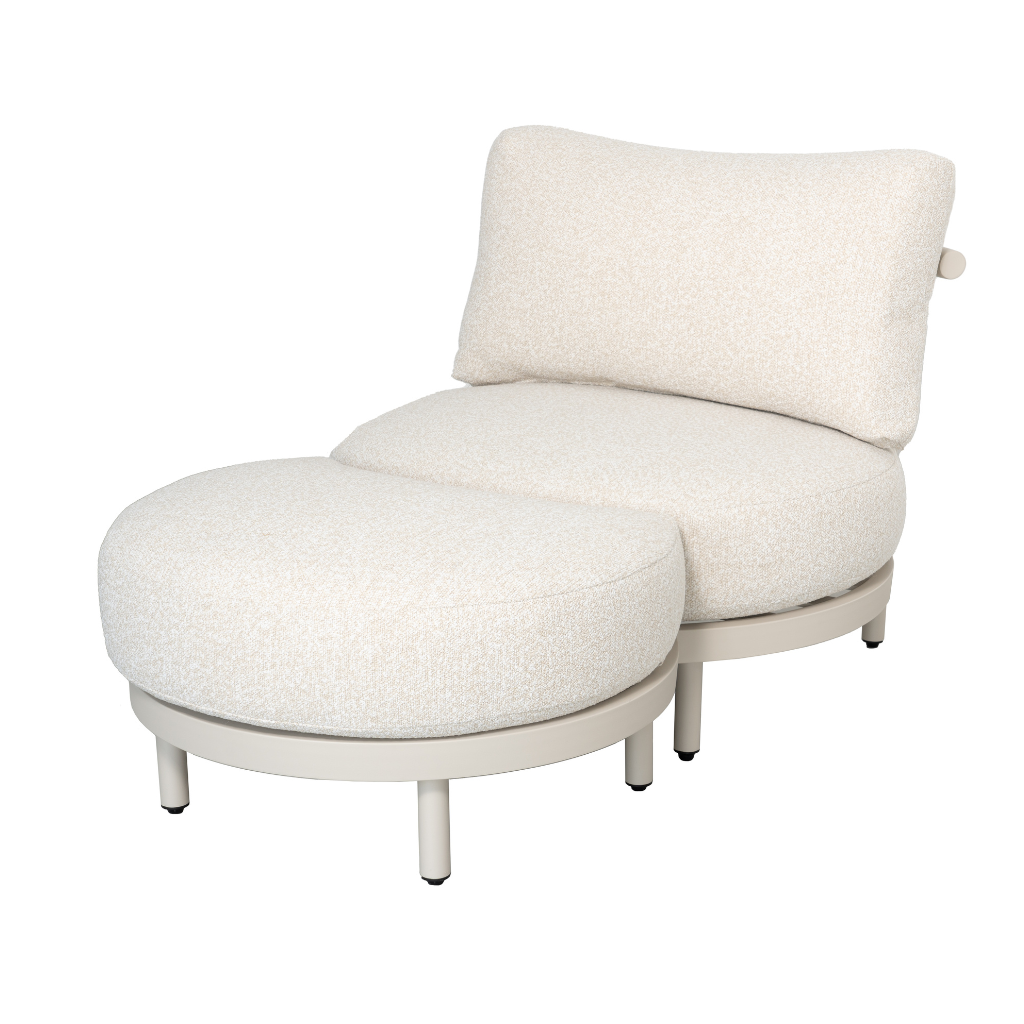 Royal Seasons Belize fauteuil met hocker