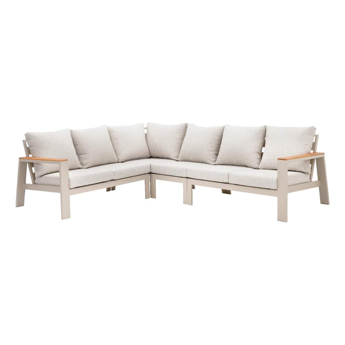 Royal Seasons Hoeklounge 6-zits Laos Zand 281 x 221 x 80 cm