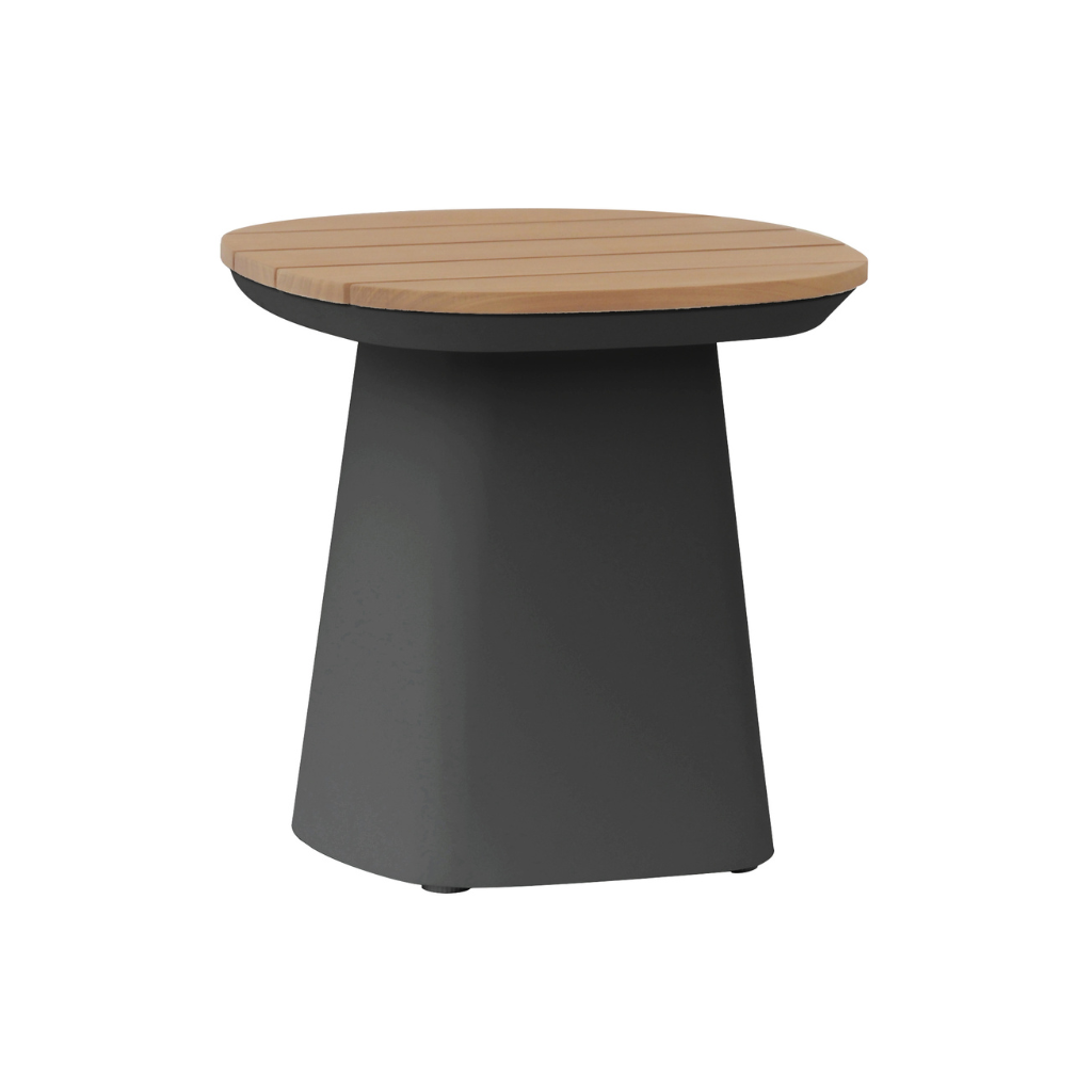 Royal Seasons Marina bijzettafel zwart teak 44 cm