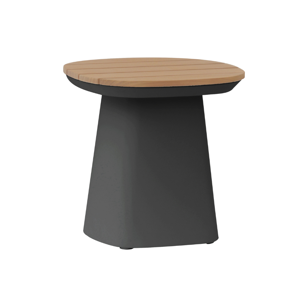 Royal Seasons Marina bijzettafel zwart teak 52 cm