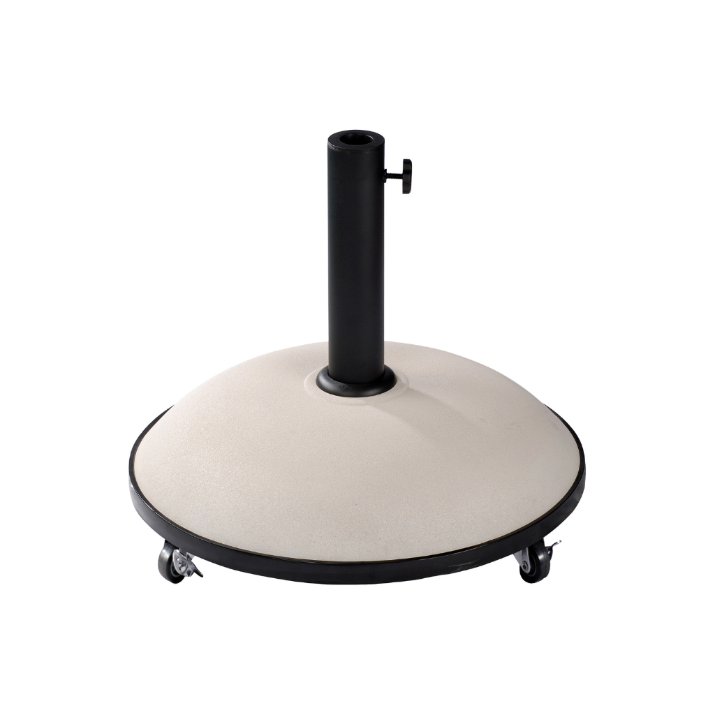Royal Seasons Tirana Parasolvoet 50Kg Cream Op Wielen Rond Beige 58 x 45 cm