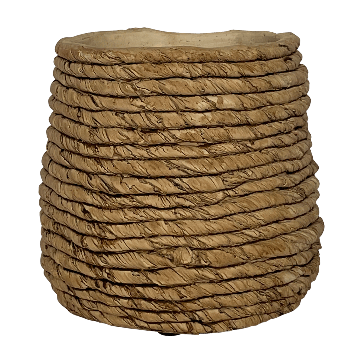De Bosrand Pot Basket Woven Naturel 16.6 x 15.7 cm
