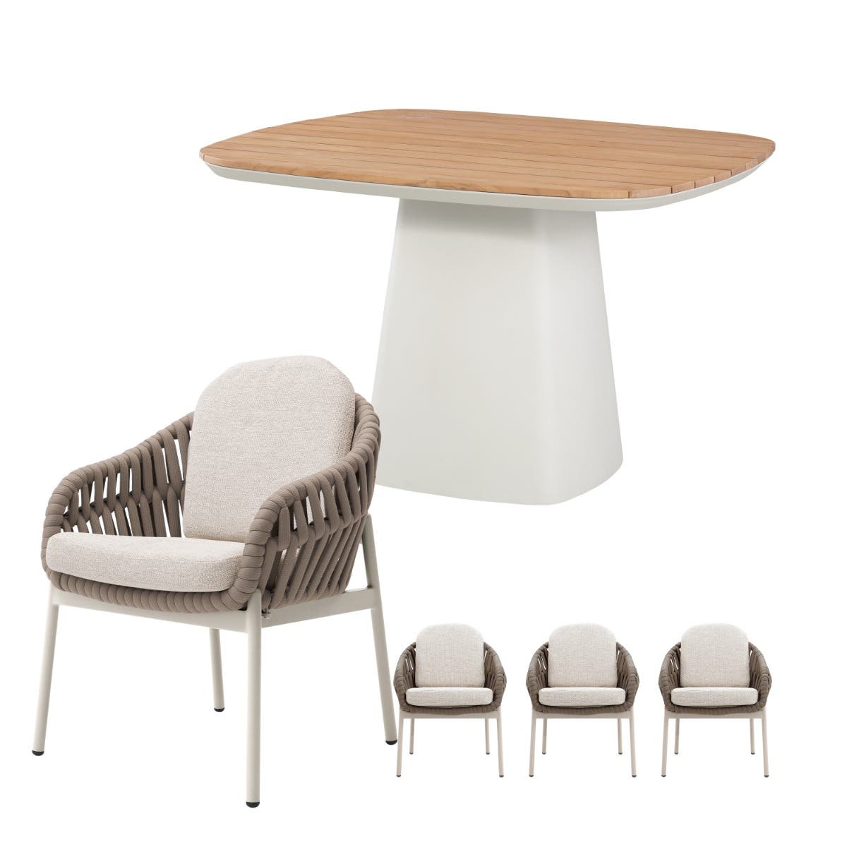 Royal Seasons Doha dining set 4 personen