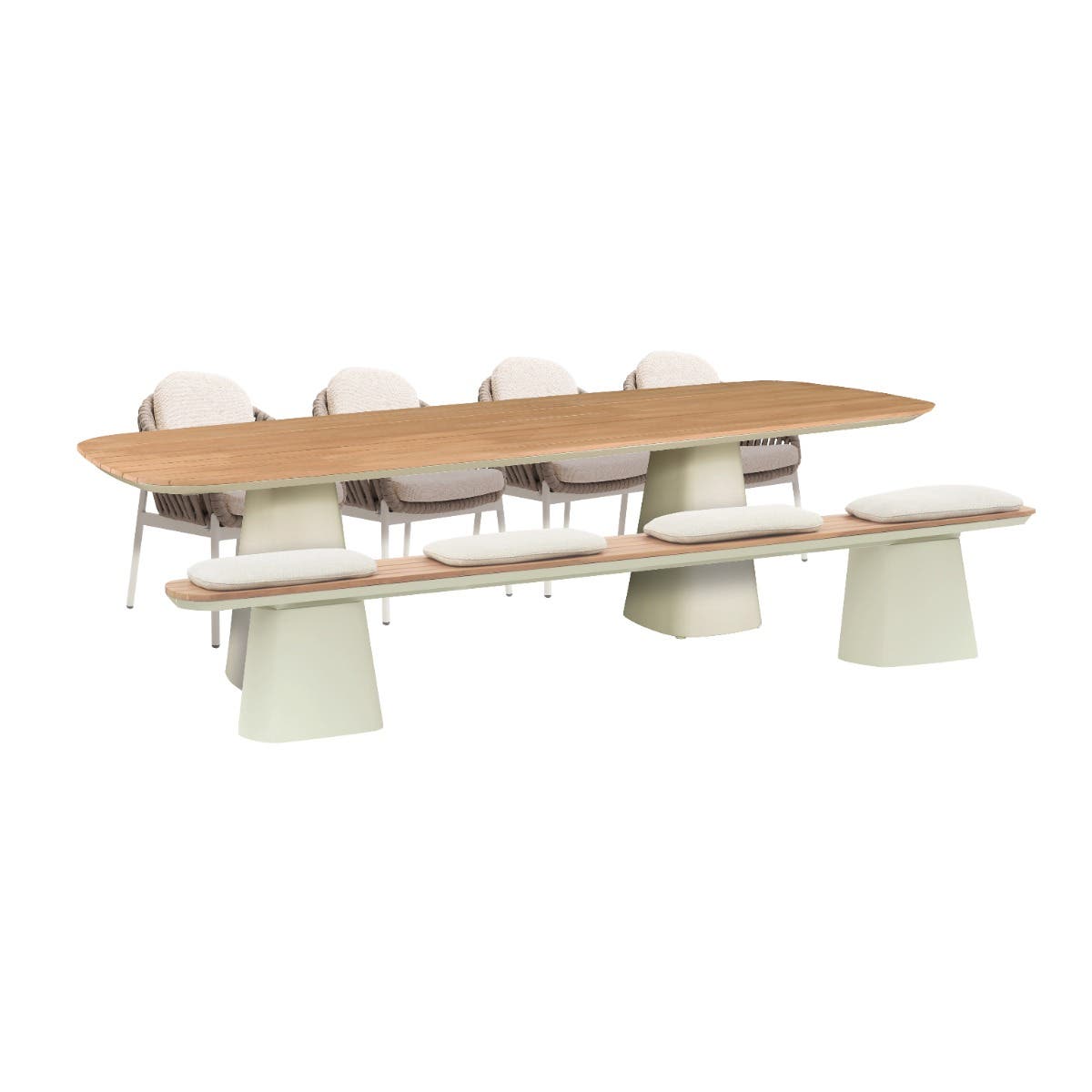 Royal Seasons Diningset 8-zits Doha Zand