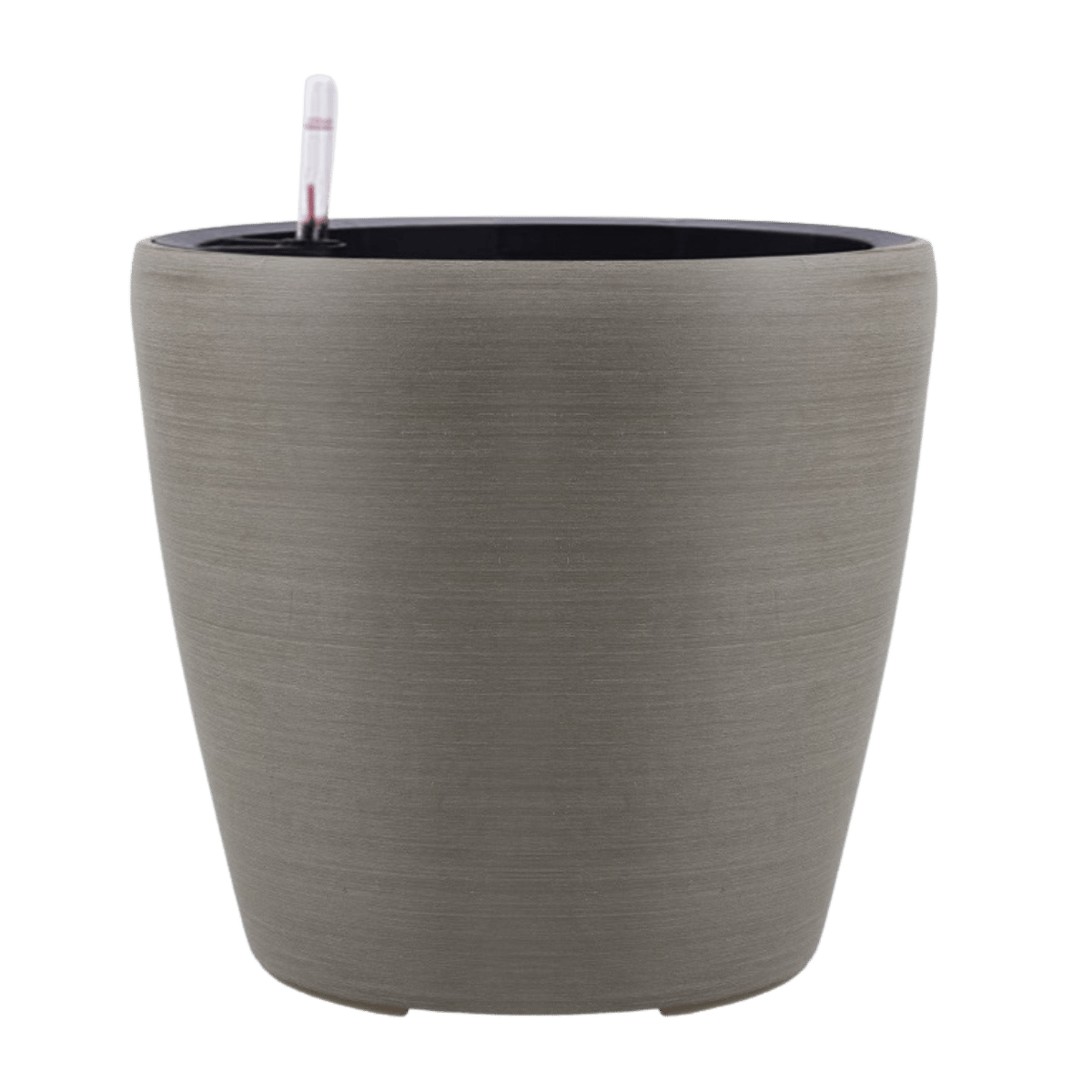 De Bosrand Pot Kunststof met Wielen Brushed Taupe 32 x 31 cm