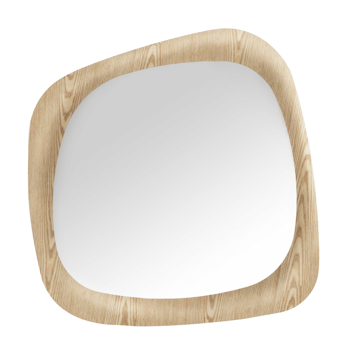24Seven Wandspiegel Scandi Oak 90 x 90 x 4.5 cm