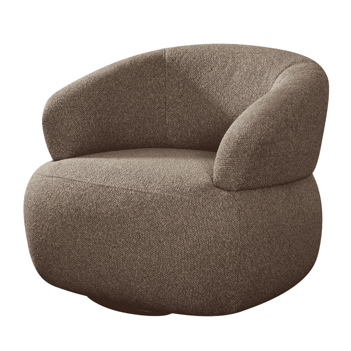 24Seven Draaifauteuil Positano Cacao 82.5 x 78.5 x 72.5 cm