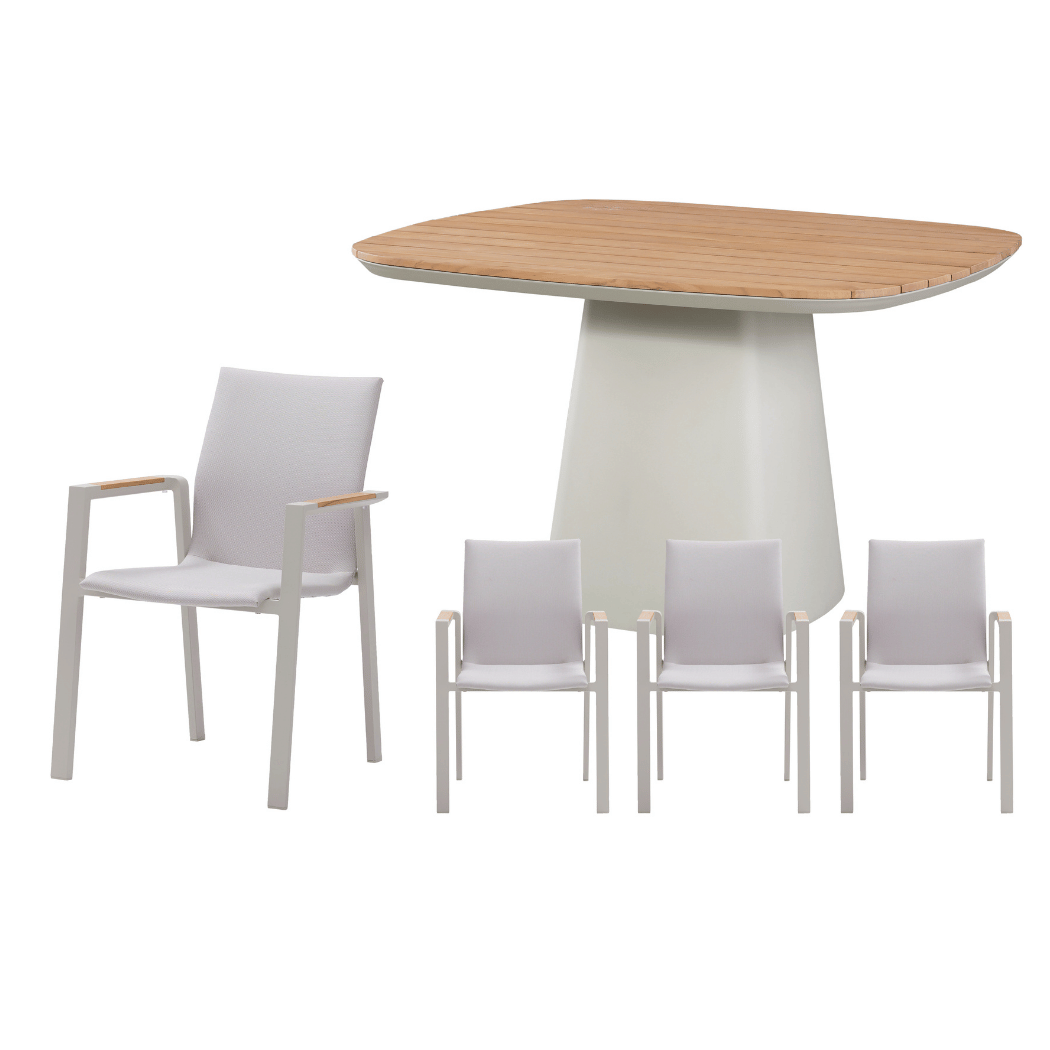 Royal Seasons Diningset 4-zits Solare Zand