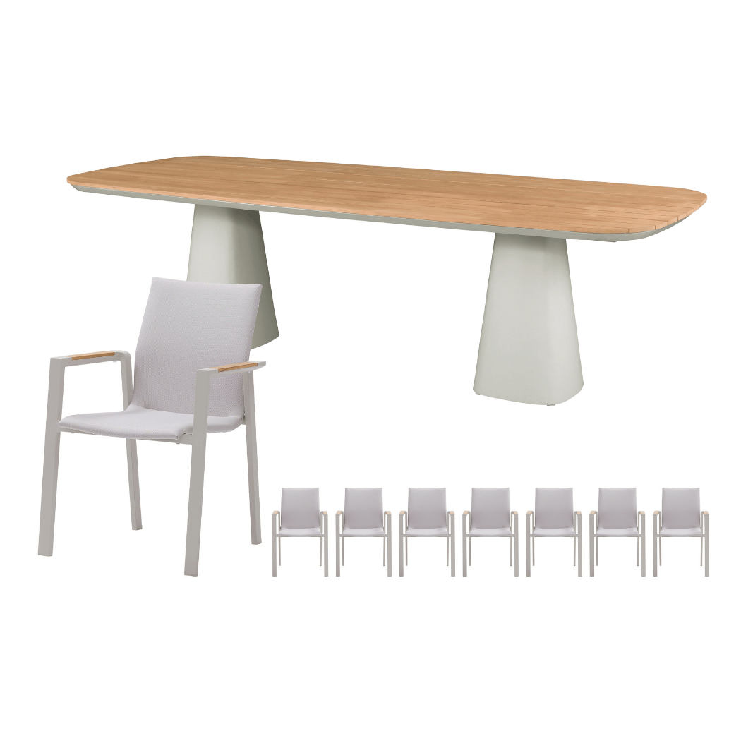 Royal Seasons Diningset 8-zits Solare Zand