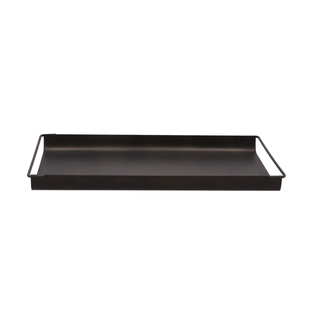 Dobra Black Metal Tray Antique