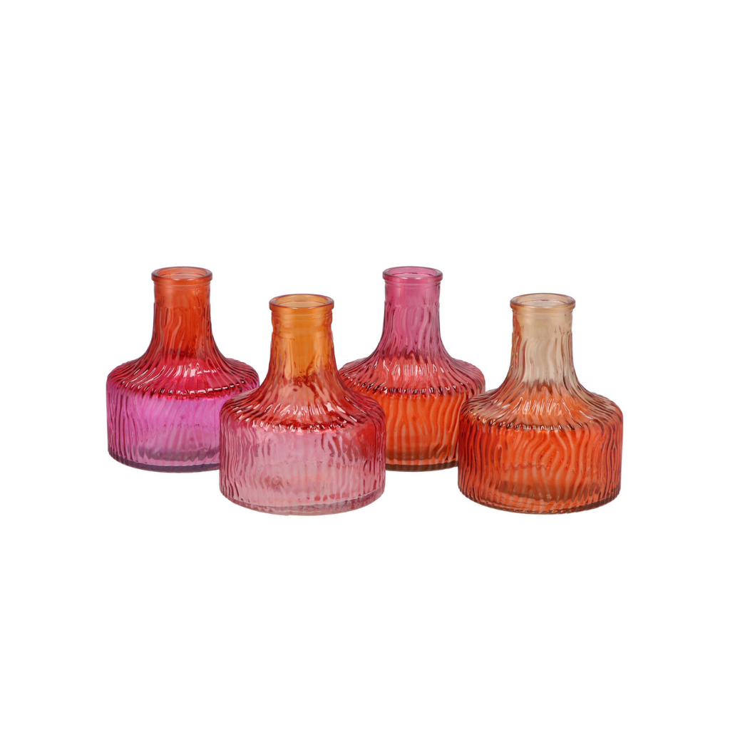 Bicolore Vase Orange 14 cm