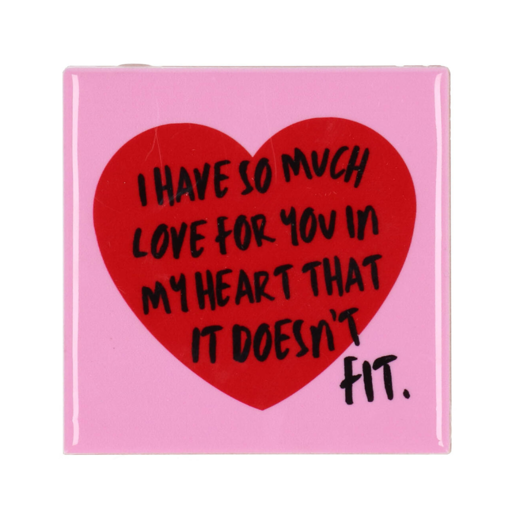 Tegel I Have So Much Love Roze 10 x 10 cm