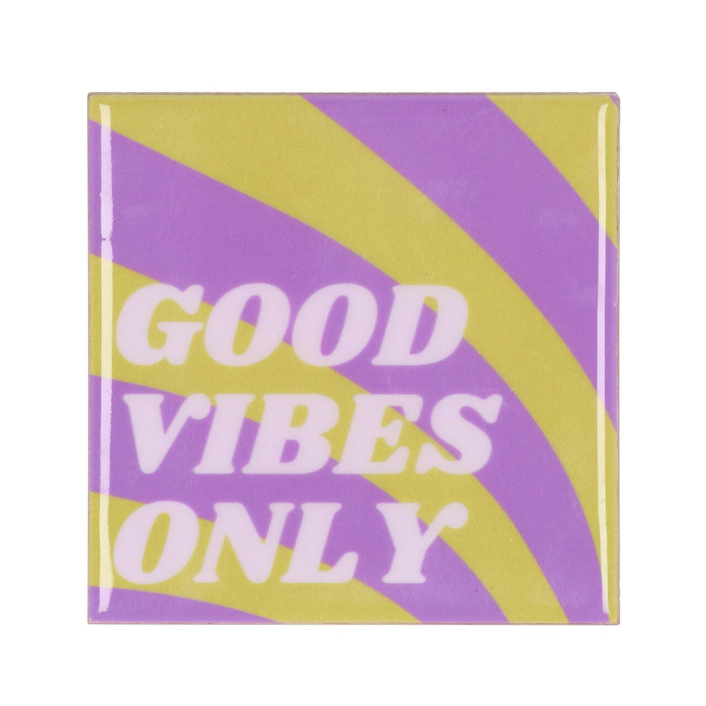 Tegel Good Vibes Paars 10 x 10 cm