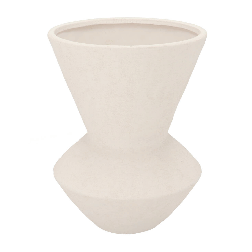 Daan Kromhout Design Vaas Lisboa Rond Wit 20 x 27 cm