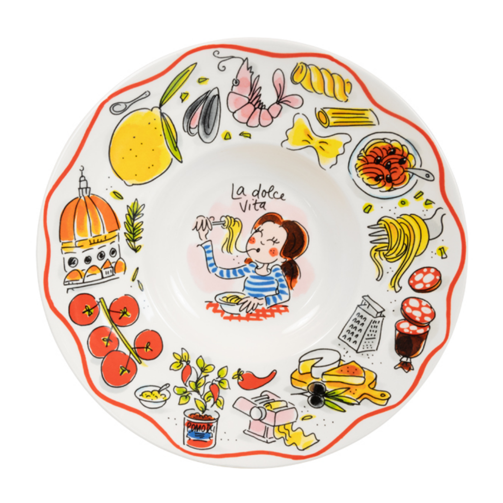 Blond Amsterdam Bord Pasta La Dolce Vita 24 cm