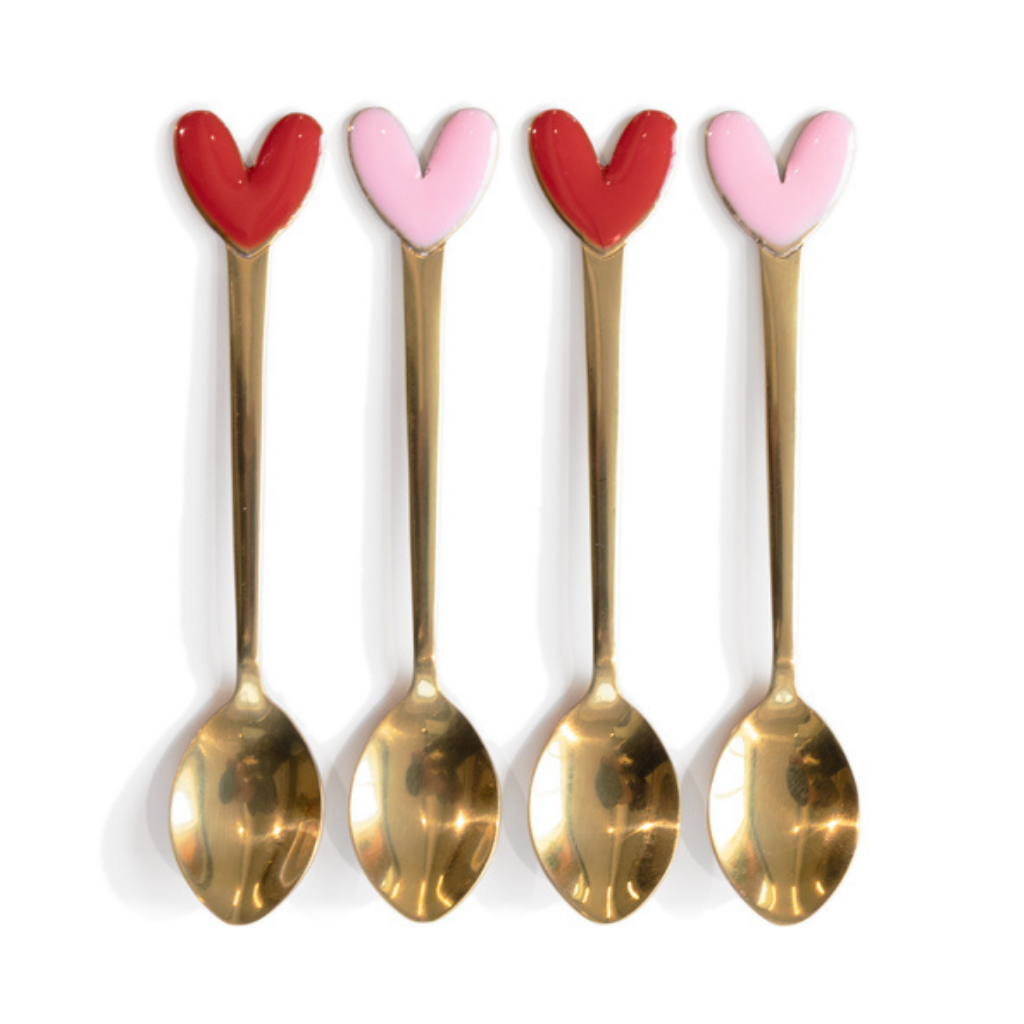 Blond Amsterdam Theelepels Even Bijkletsen Hearts