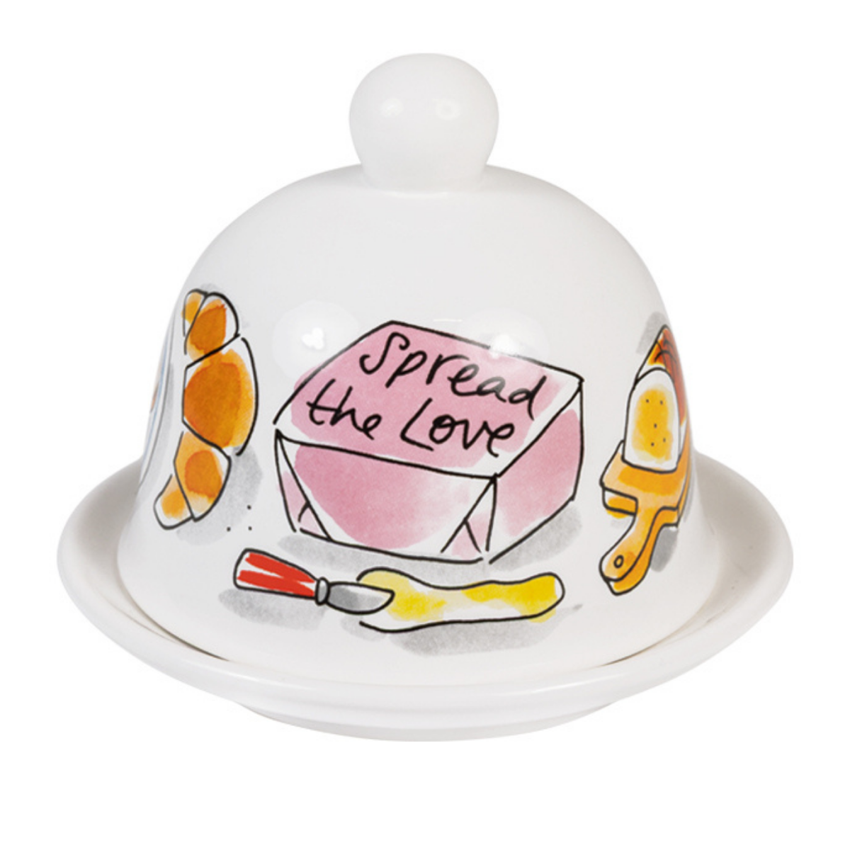 Blond Amsterdam Botervloot Even Bijkletsen Spread the Love 12 x 10 cm