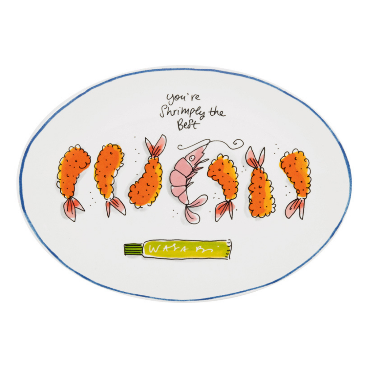 Blond Amsterdam Schaal Sushi Shrimps 27 cm