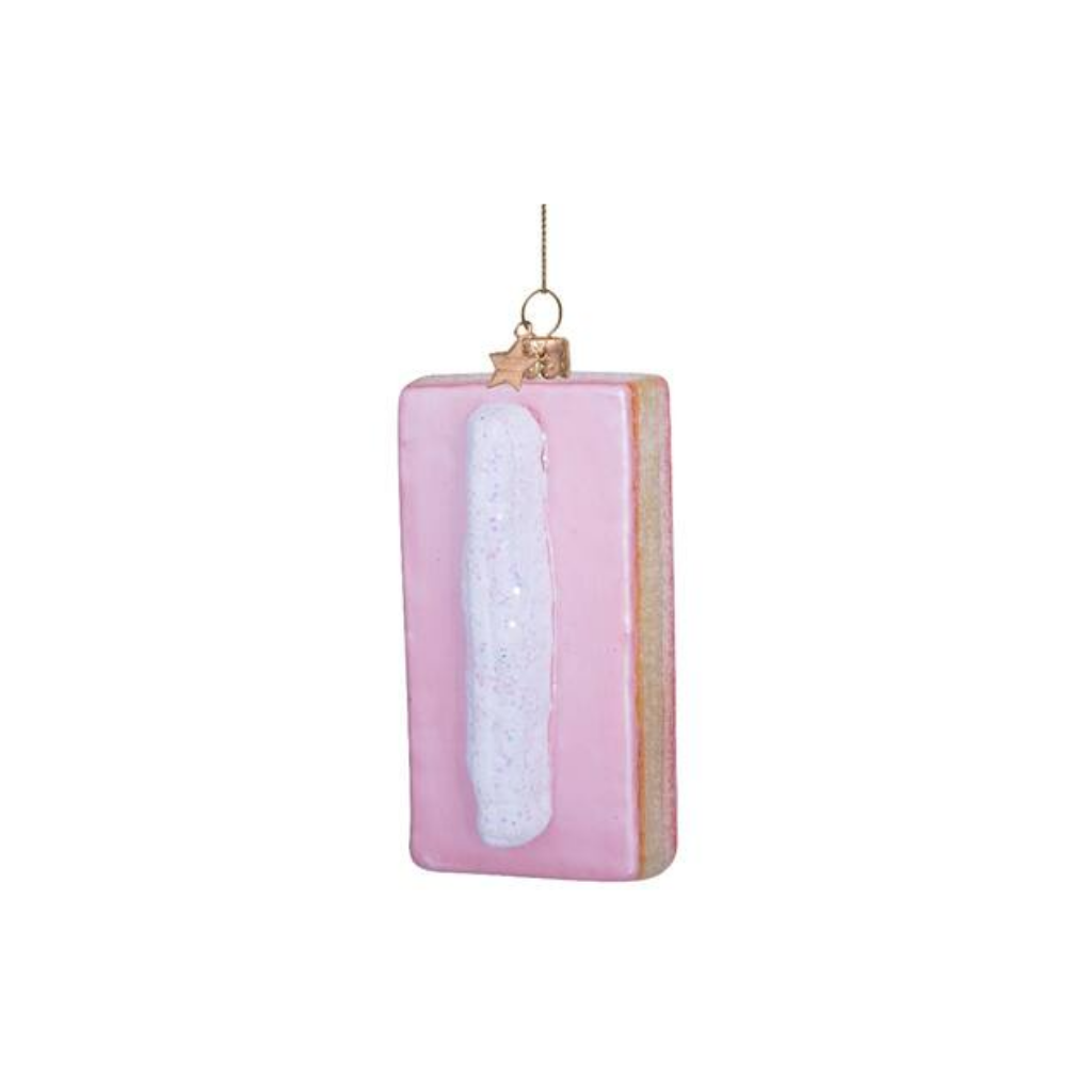Vondels Kersthanger roze tompouce 10 cm