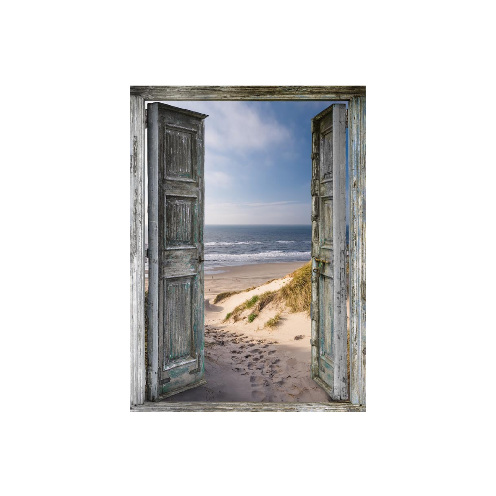 Tuinposter XL Stranddeur 117 x 163 cm