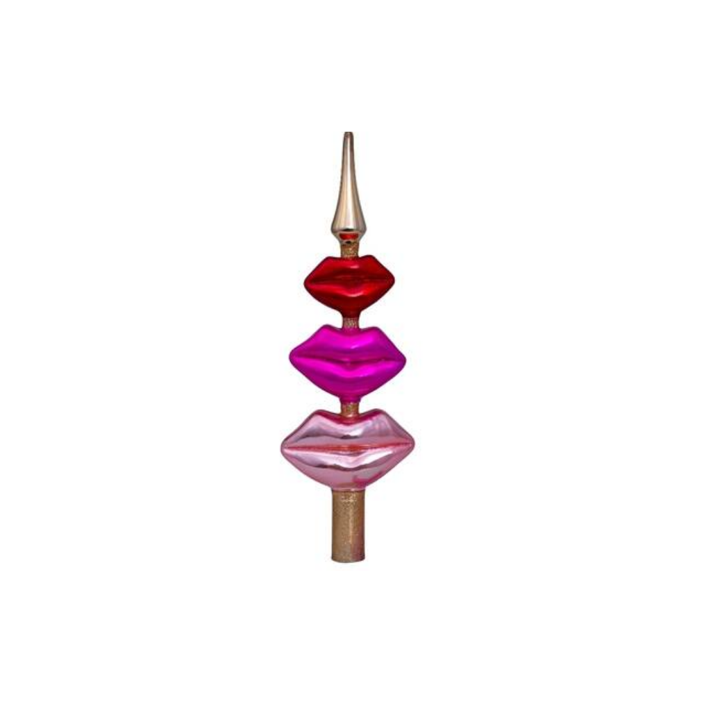 Vondels Kersthanger piek met lippen 26 cm