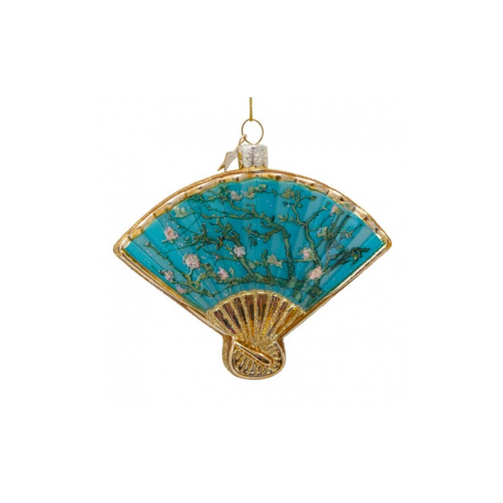 Vondels Kersthanger Van Gogh blauwe waaier 10 cm