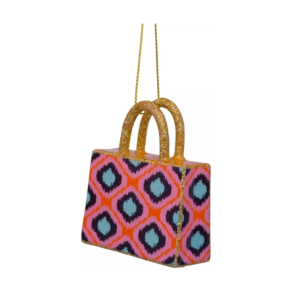 Vondels Kersthanger Boodschappentas Ruit 7 cm