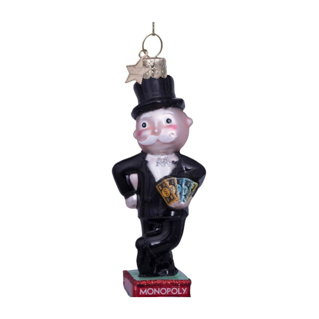 Vondels Kersthanger Monopoly rijke oom Pennybags 10 cm