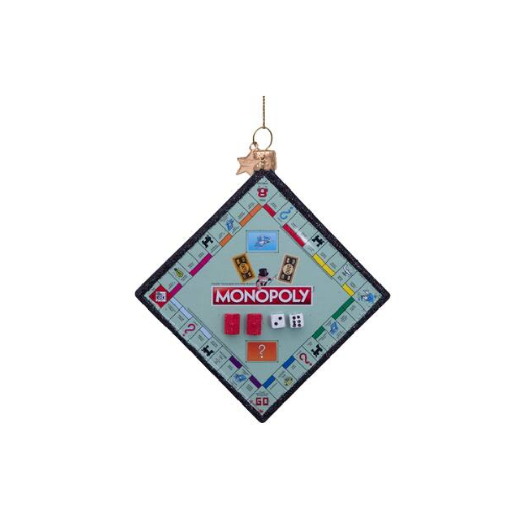 Vondels Kersthanger Monopoly bordspel 8 cm