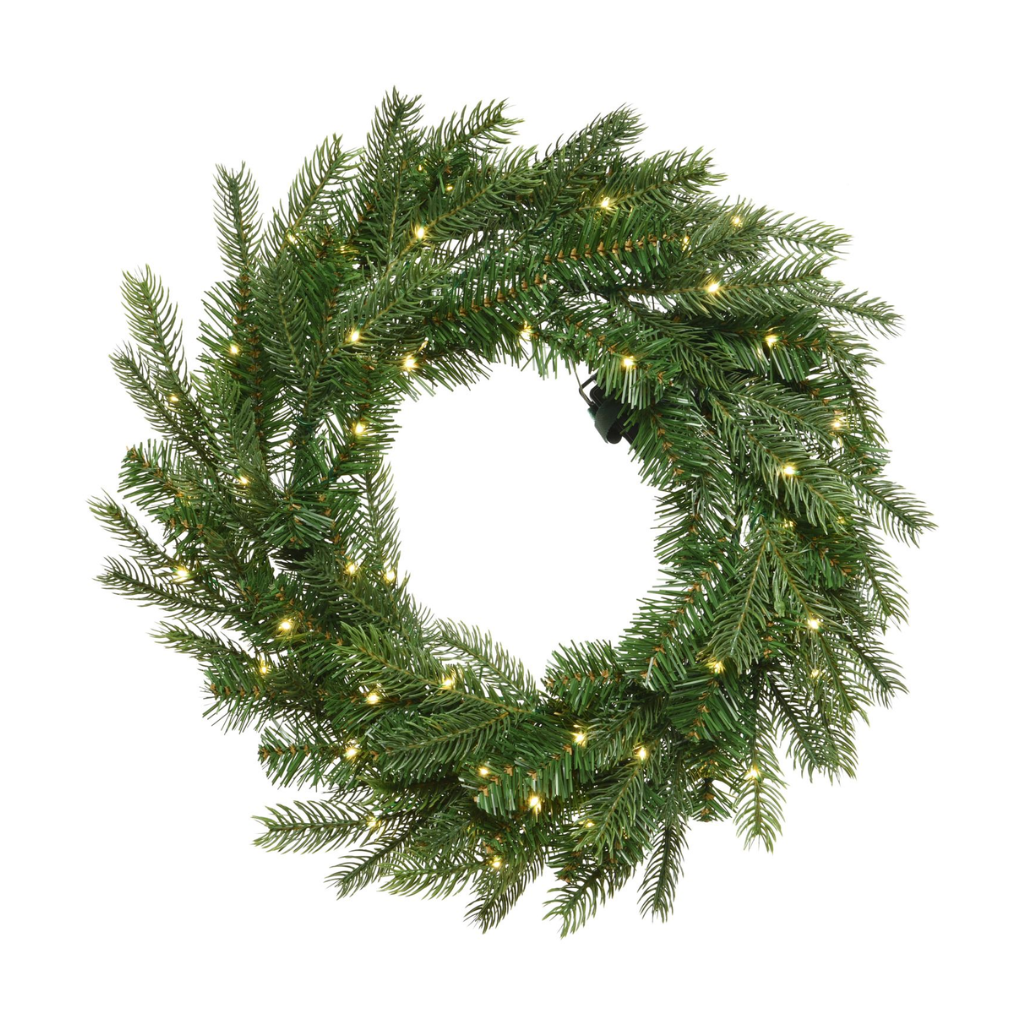 Everlands Grandis krans met verlichting 50 cm