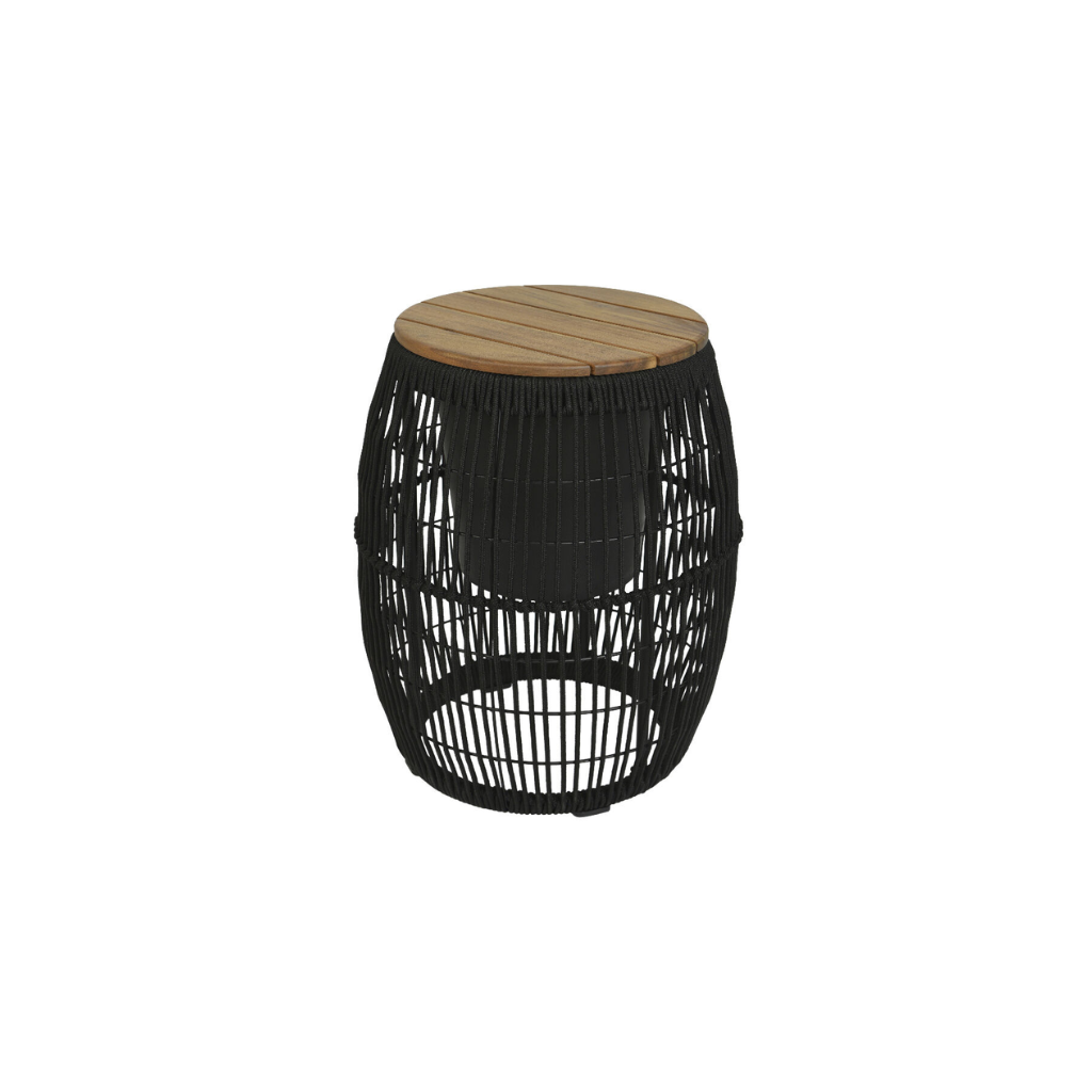 Outdoor Living Sidetable Seville Zwart 40 x 49 cm