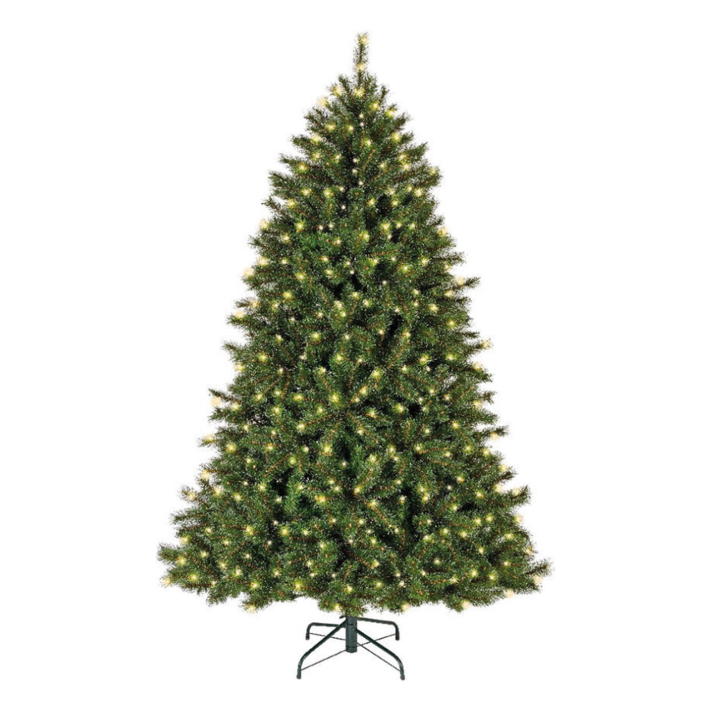 Everlands kunstkerstboom Malmö spruce frosted met verlichting 240 x 157 cm