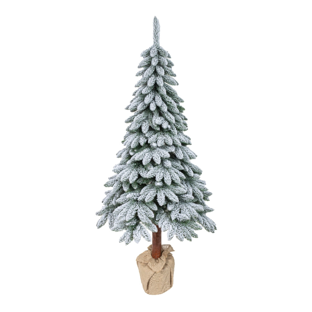 Everlands kunstkerstboom Tora fir op stam sneeuw 120 x 240 cm