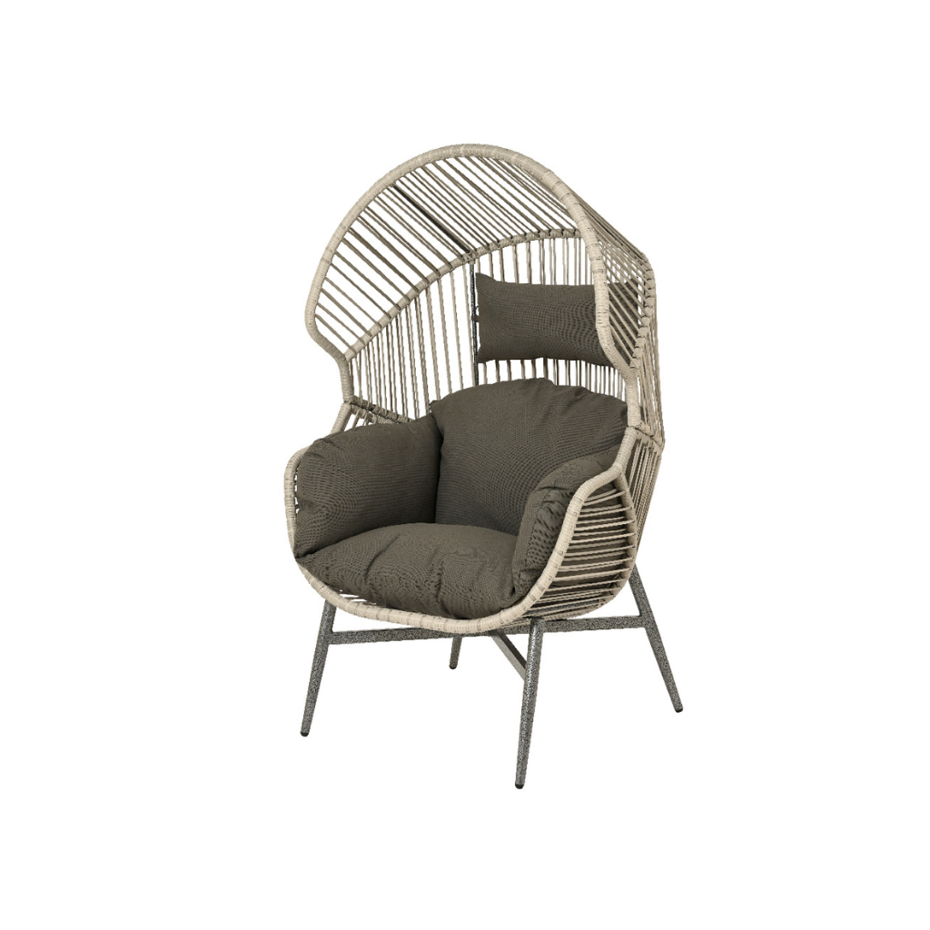 Decoris Hangstoel Fermo Grijs 86 x 78 x 144 cm