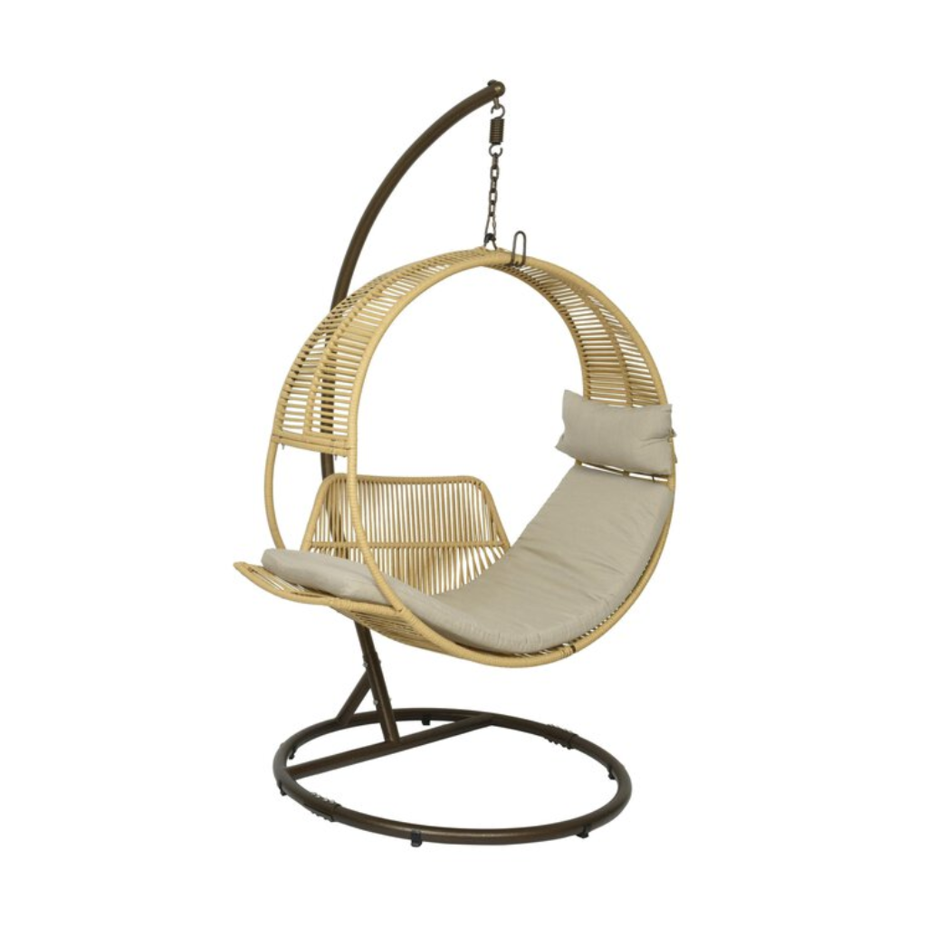 Decoris Hangstoel Wicker Naturel 118 x 127 x 201 cm