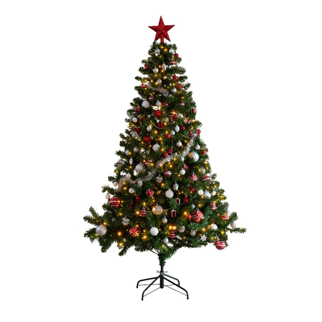 Everlands Kunstkerstboom Imperial Groen-Wit 180 cm ø 117
