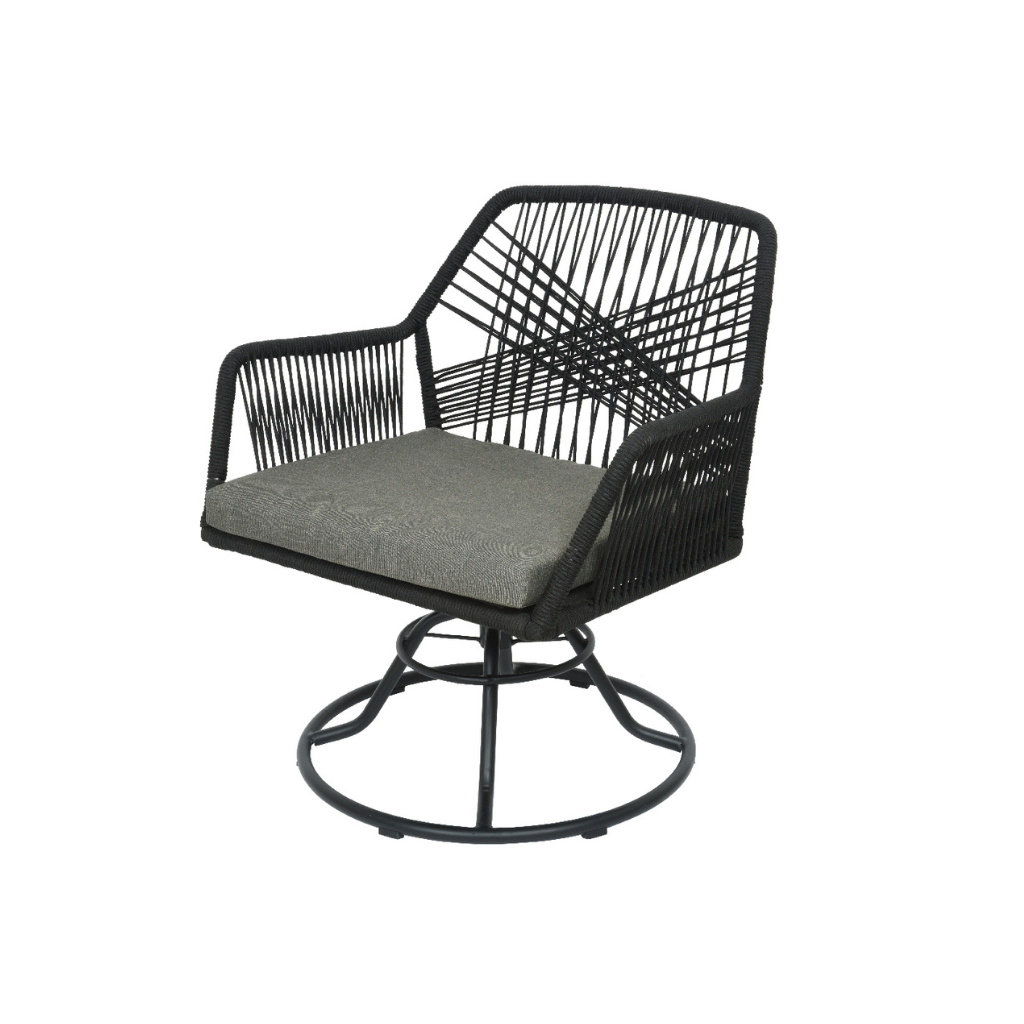 Decoris Draaistoel Seville Zwart 68 x 74 x 80 cm