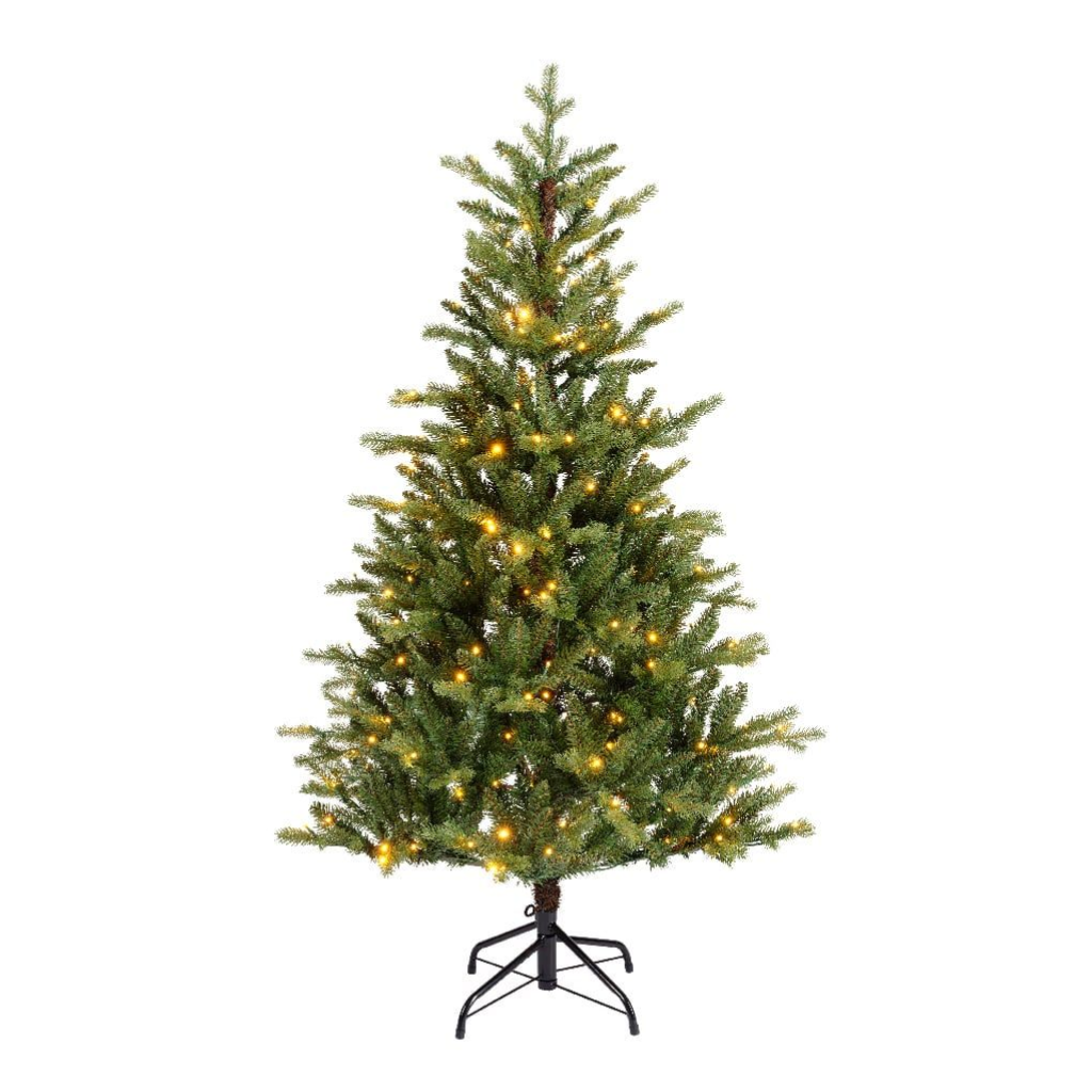 Everlands kunstkerstboom Allison groen met verlichting 180 x 111 cm