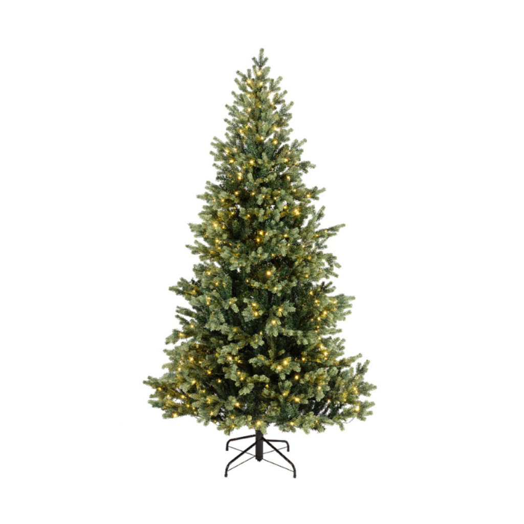Everlands kunstkerstboom Geneva fir groen met verlichting 180 x 116 cm