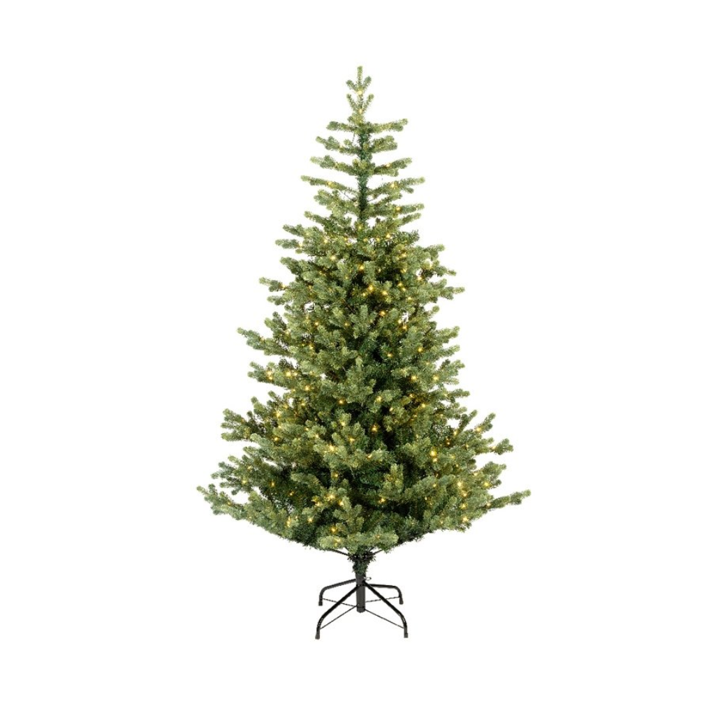 Everlands kunstkerstboom Geneva fir groen met verlichting 240 x 136 cm