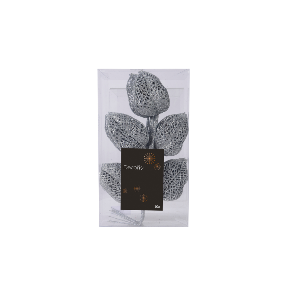 Glittertak vensterbox 10 stuks silver