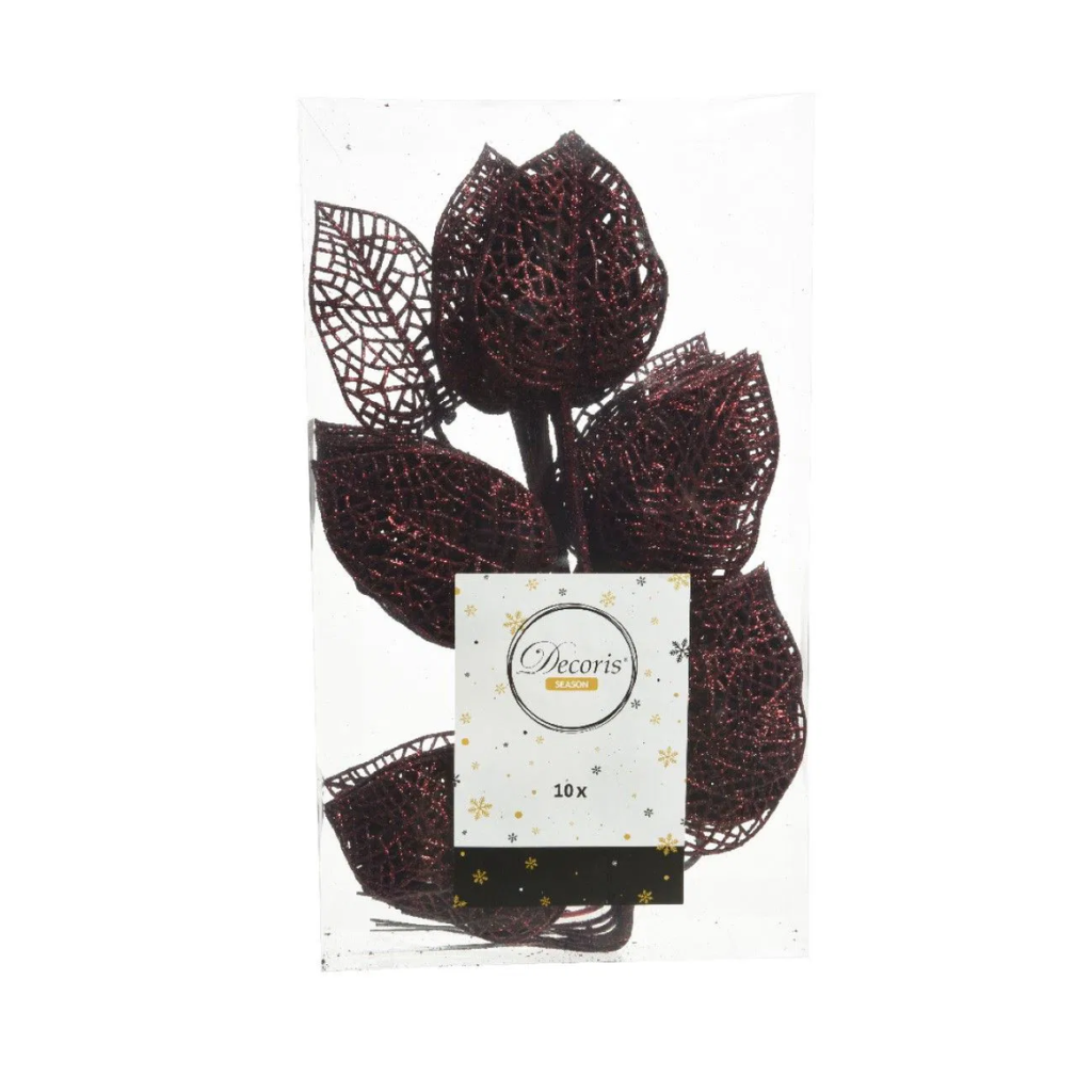 Glittertak vensterbox 10 stuks oxblood