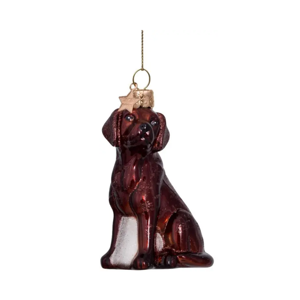Vondels Kersthanger labrador hond 9 cm
