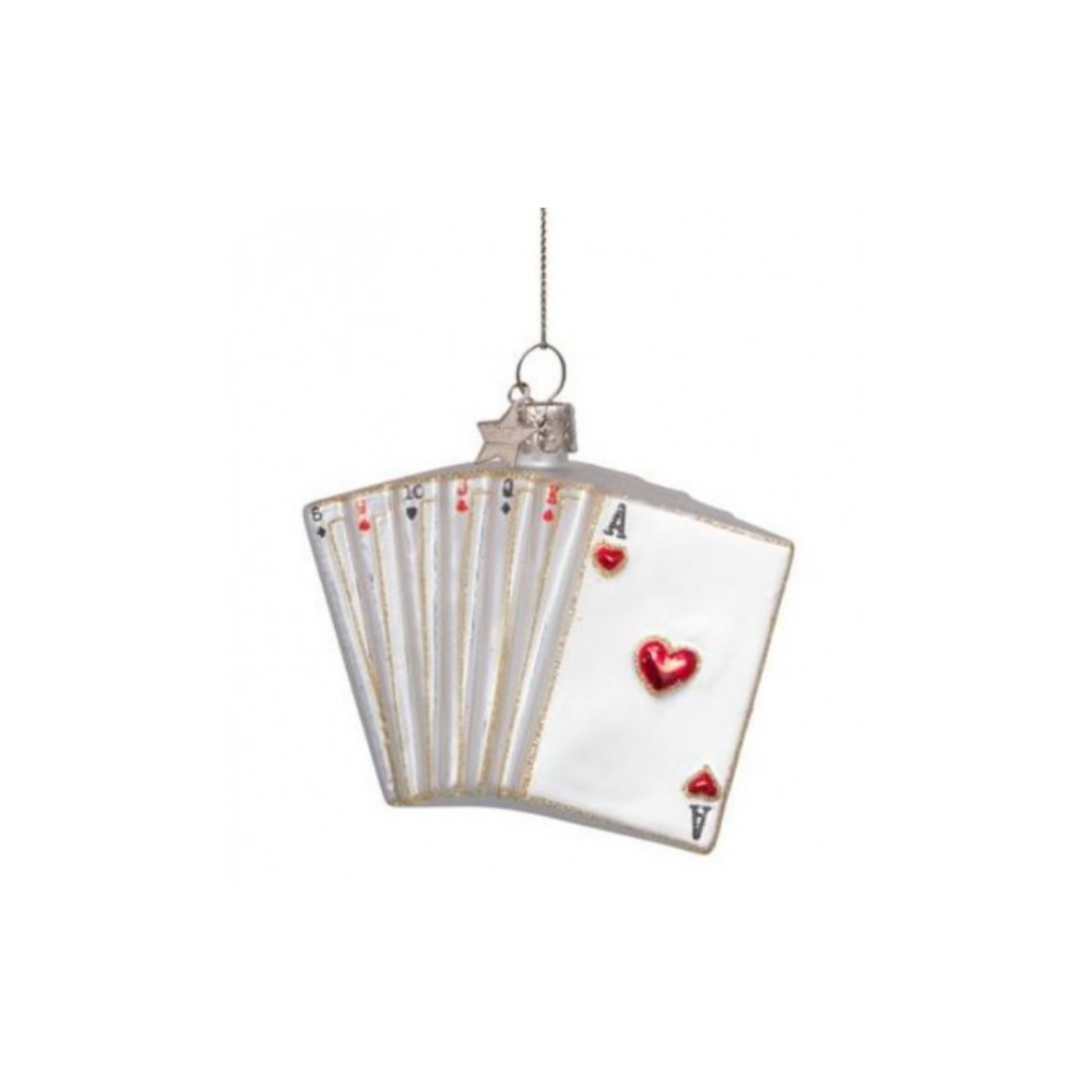 Vondels Kersthanger Speelkaarten 7 cm