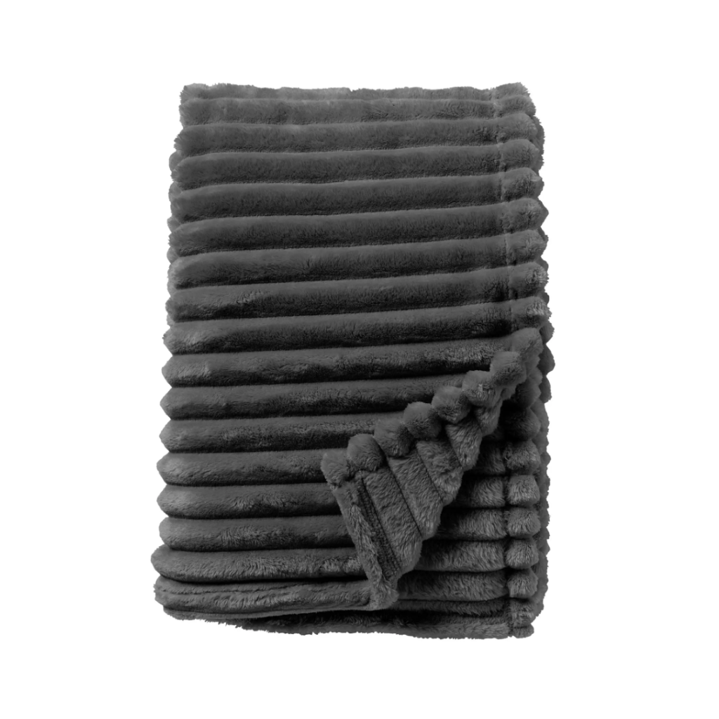 Dutch Decor Plaid Ricky charcoal grey 150 x 200 cm