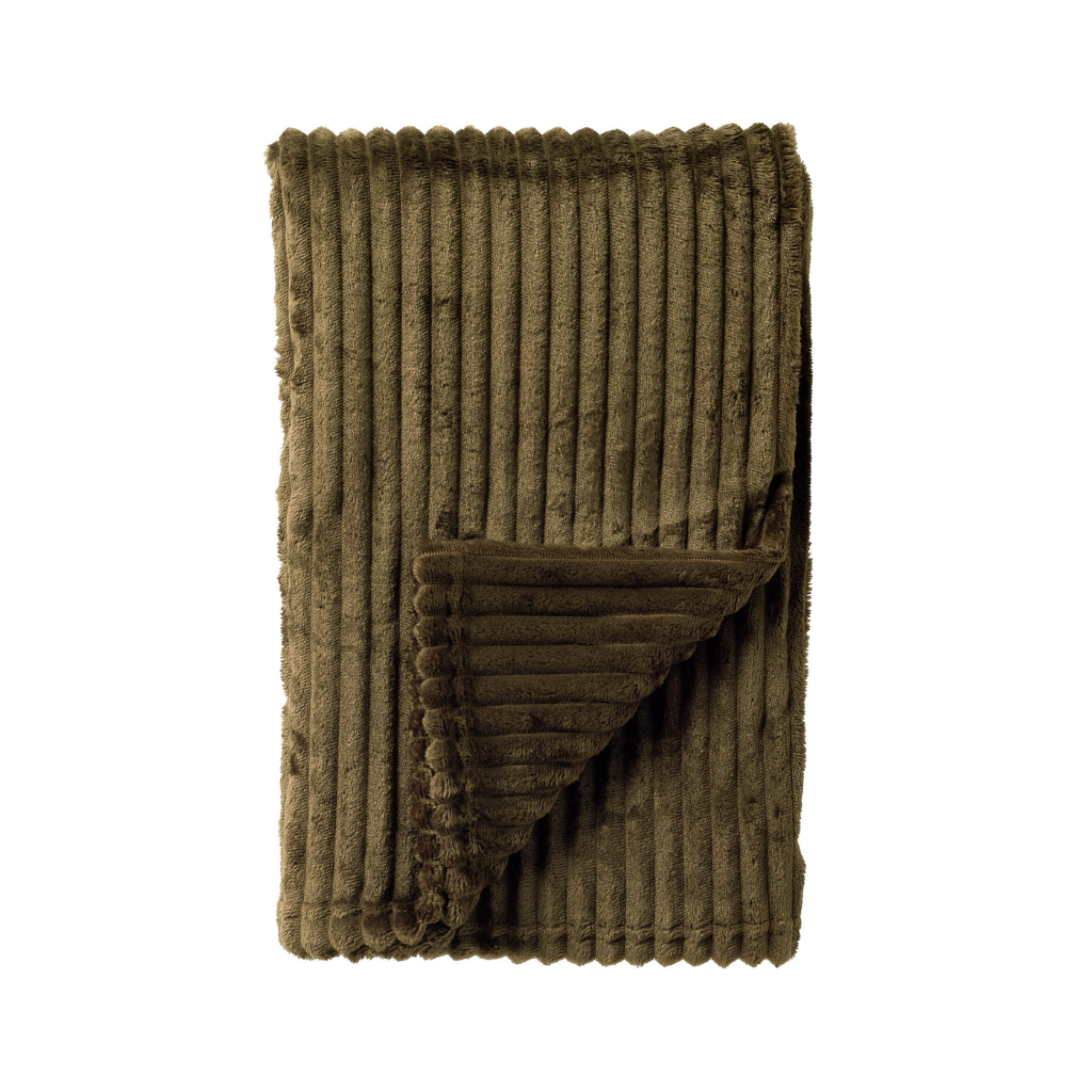 Dutch Decor Plaid Marthy military olive 140 x 180 cm