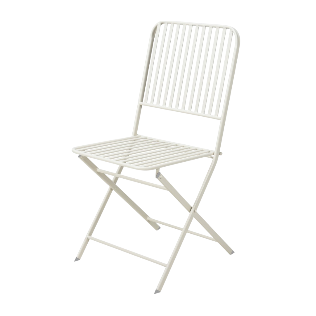 Pro Garden Bistrostoel Ambiance Metaal Wit 48 x 45 x 93 cm