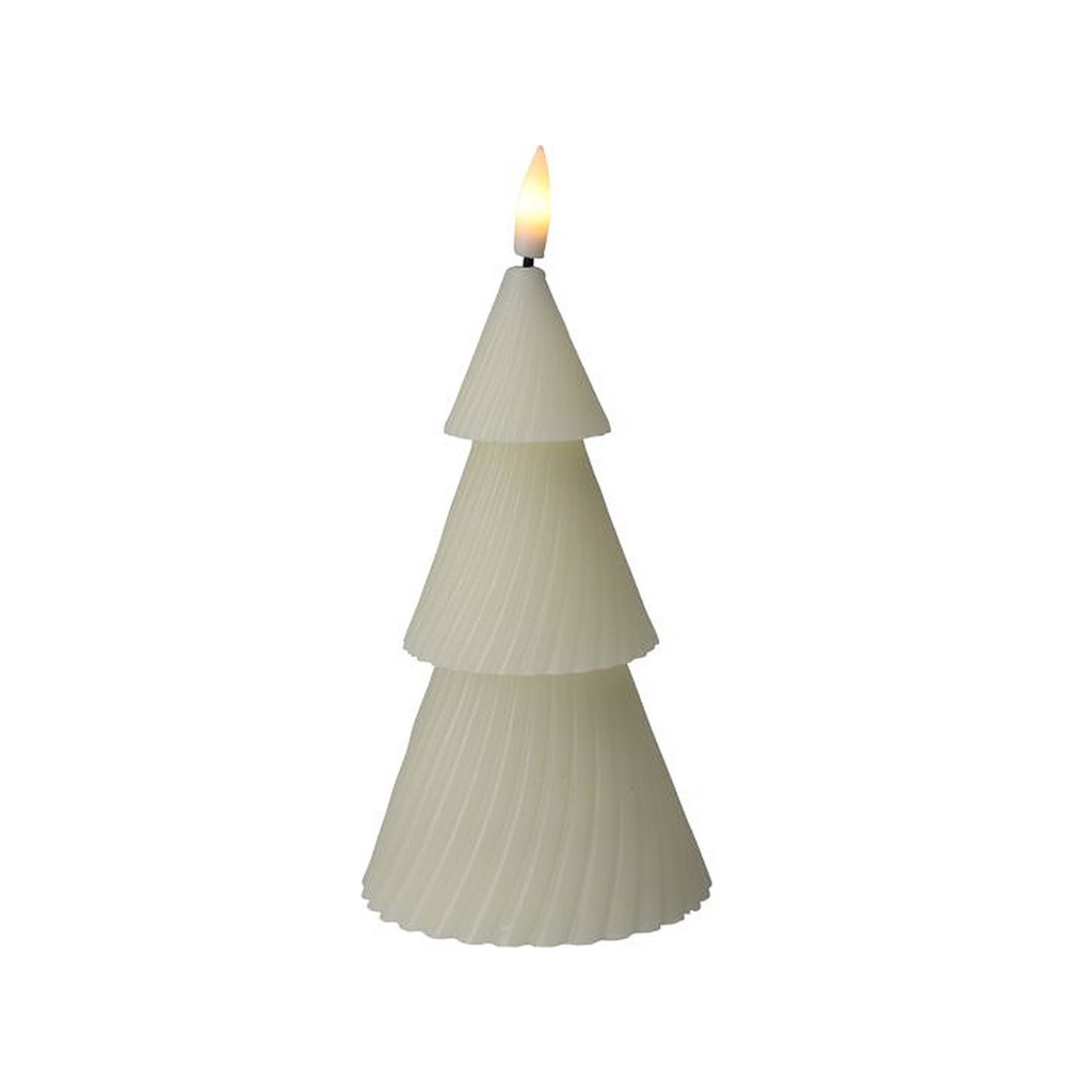 LED-kaars Boom Ivoor 11 cm